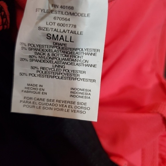 Aqua Green Swimsuit Womens Size Small Coral Black One-piece Adjustable Straps - Picture 9 of 12